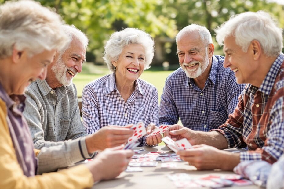 Avoid loneliness in retirement by playing cards with freinds