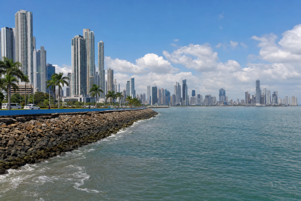 Panama City, Panama coastline