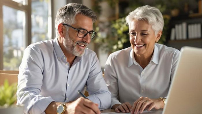 Couple analyzing their traditional IRA